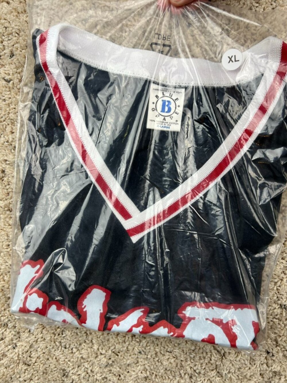 VTG NOS SLIPKNOT JERSEY XL DEADSTOCK 1999 MAGGOT CORPS MADE USA BLUE GRAPE - Picture 3 of 4